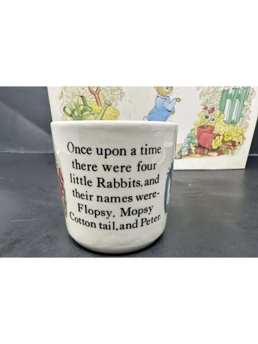 WEDGWOOD PETER RABBIT 3 PC NURSERY SET w/Box Plate Oatmeal Mug Beatrix Potter